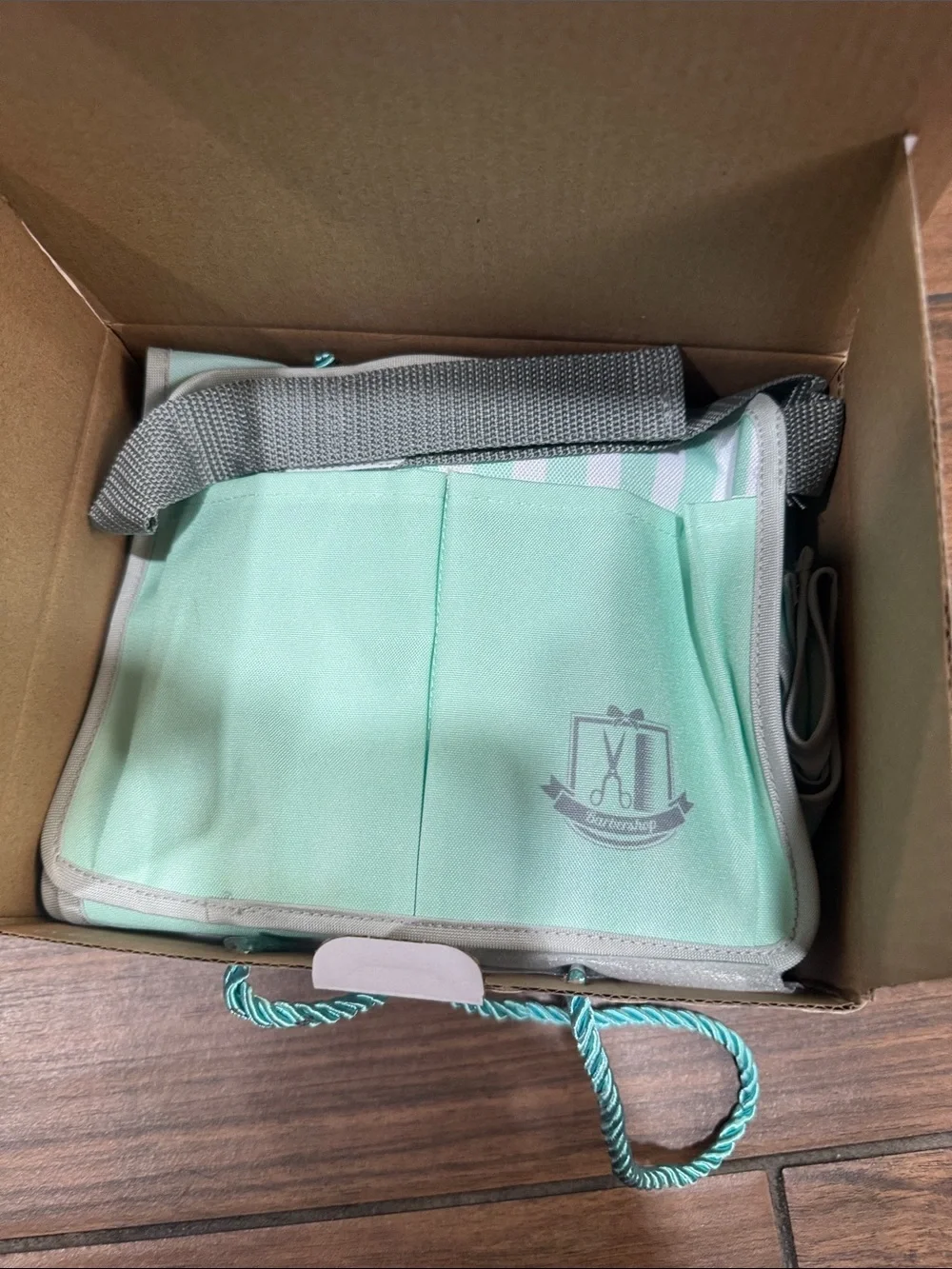 Barber Pretend Play Kit - Mint Green Wooden Set